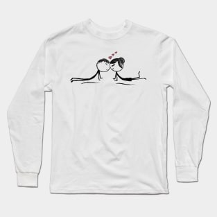 Yogis in Deep Love Long Sleeve T-Shirt